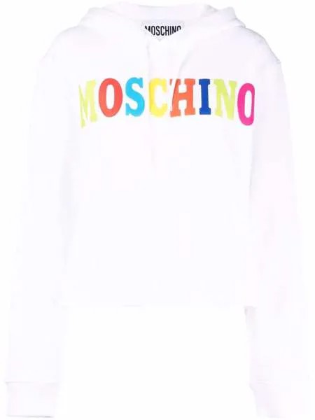 Moschino худи из органического хлопка с логотипом