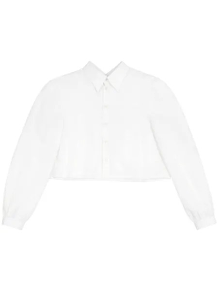 MM6 Maison Margiela двухслойная рубашка, белый
