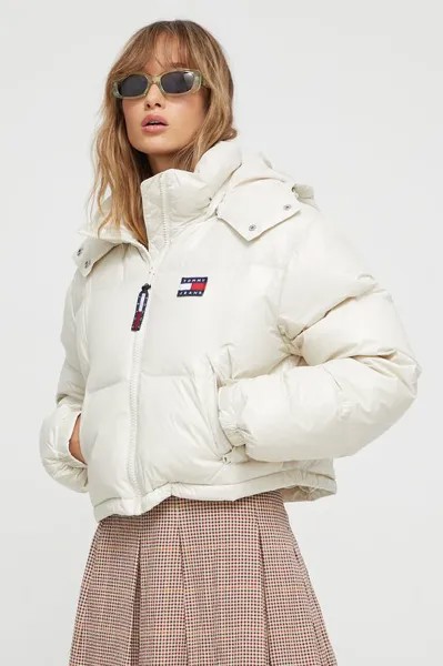 Пуховик Tommy Jeans, бежевый