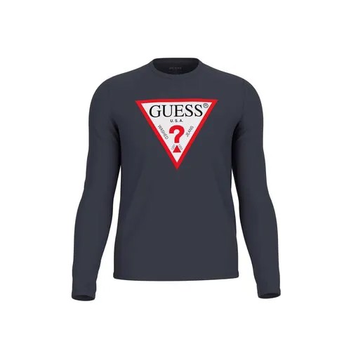Лонгслив GUESS, размер L, , синий