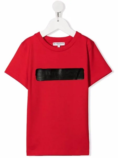 Givenchy Kids футболка с тисненым логотипом