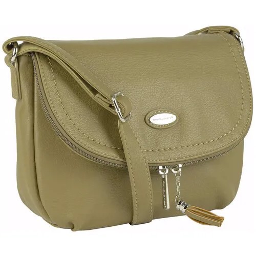 Сумка кросс-боди женская David Jones 6739-1-DD-OLIV-GREEN, оливковая