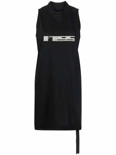 Rick Owens DRKSHDW топ из органического хлопка с логотипом