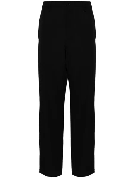 Yohji Yamamoto зауженные брюки Gabardine J из шерсти, черный