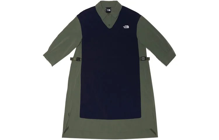 FW22 Pioneer Design Series Платье с короткими рукавами женское темно-синее The North Face