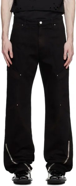Черные голономные джинсы Heliot Emil