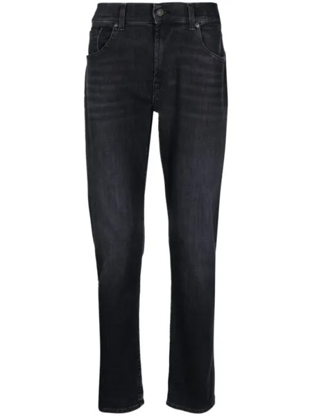 7 For All Mankind зауженные джинсы, черный