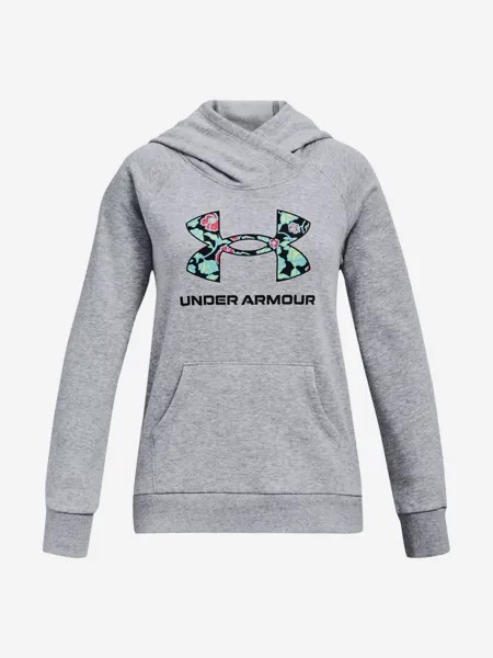 Худи детская Under Armour Rival Logo Hoodie, Серый