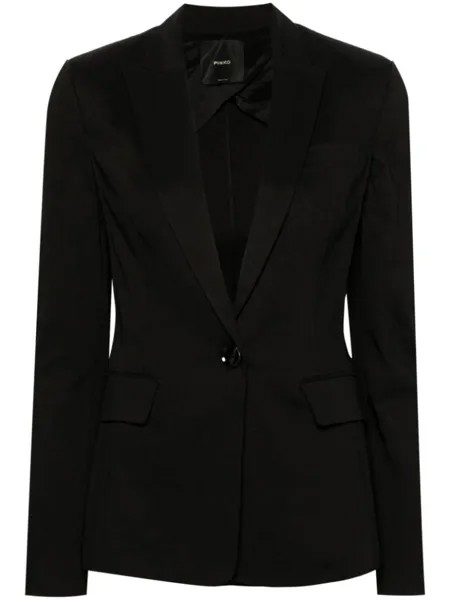 PINKO однобортный пиджак с заостренными лацканами, черный