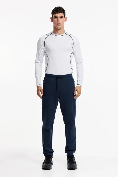 Зауженные технические джоггеры drymove с карманами на молнии H&M, синий