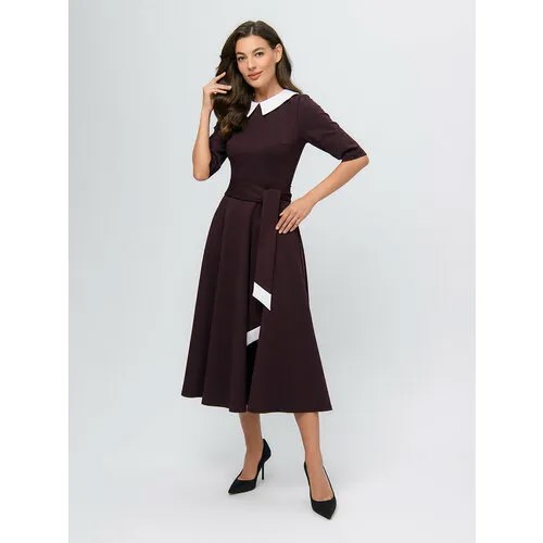 Платье 1001dress, размер 50, бордовый