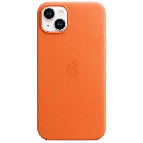 Чехол Apple iPhone 14 Plus Leather MagSafe Orange (MPPF3)