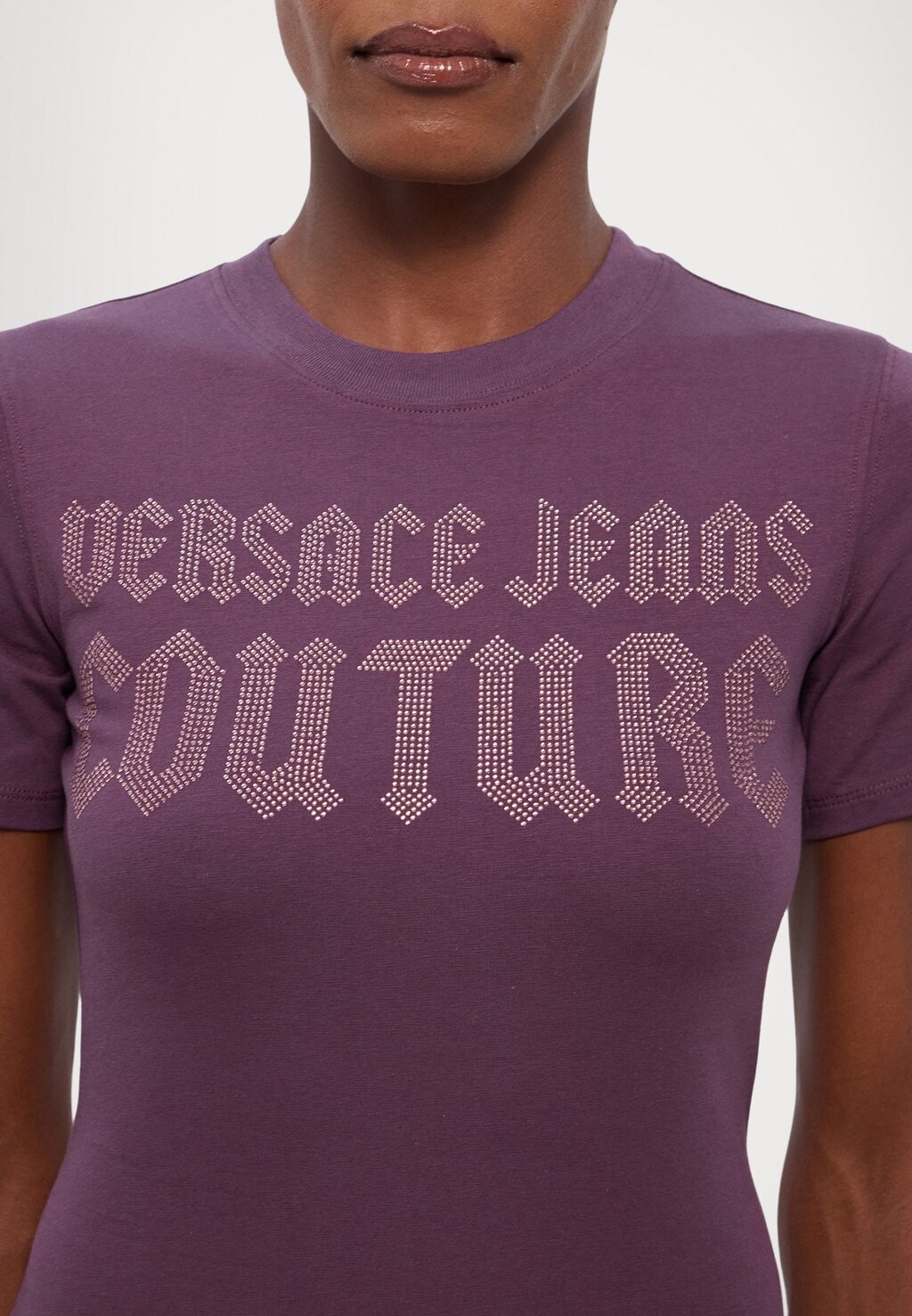 Платье-рубашка LOGO GOTH  Versace Jeans Couture, фиолетовый