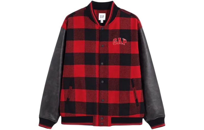 Мужская бейсбольная майка GAP, цвет Red and black squares