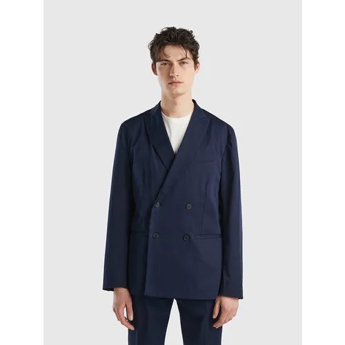 Пиджак UNITED COLORS OF BENETTON, размер 54, синий