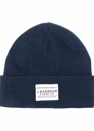 Barbour шапка бини с логотипом