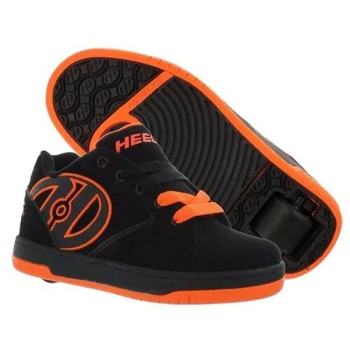 Кроссовки Heelys, размер 32(1), черный, оранжевый