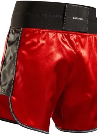 Шорты для тайского бокса мужские 900 , размер: L, цвет: Красный/Черный OUTSHOCK Х Decathlon