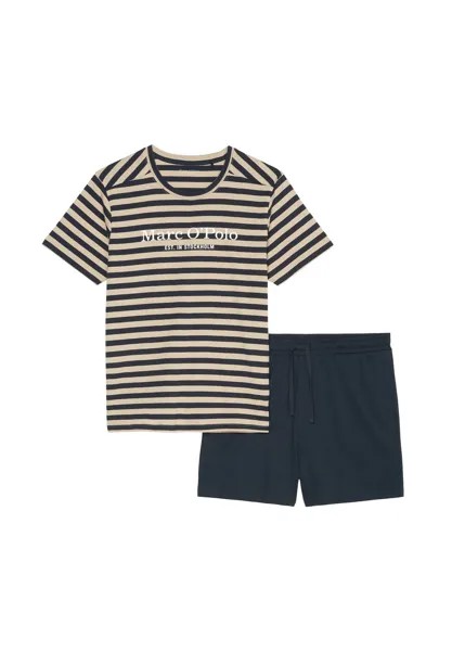 Пижама из натурального джерси Marc O'Polo, цвет Jonesboro Cream Dark Navy