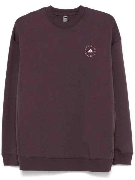 Adidas by Stella McCartney свитер с логотипом, фиолетовый