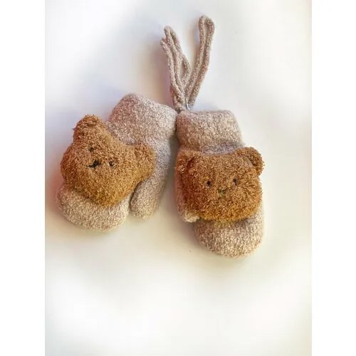 Варежки  для детей, размер 1-3 года, 00031 beige