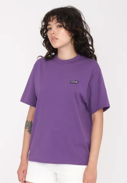 Футболка базовая PISTOL STONE Volcom, цвет deep purple