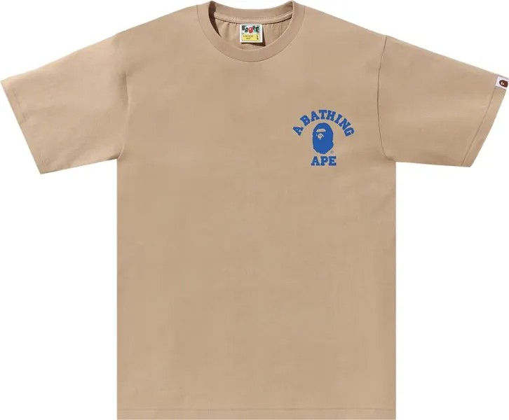 Футболка BAPE Liquid Camo College ATS 'Beige', загар