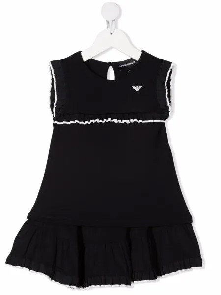 Emporio Armani Kids платье без рукавов с вышитым логотипом