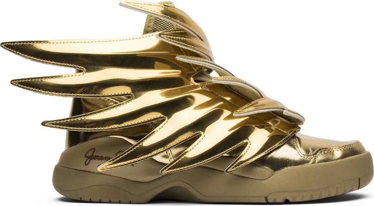 Кроссовки Adidas Jeremy Scott x Wings 3.0 'Solid Gold', золотой