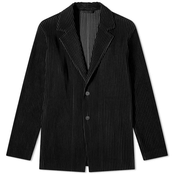 Куртка Homme Plissé Issey Miyake Pleated Single Breasted, черный