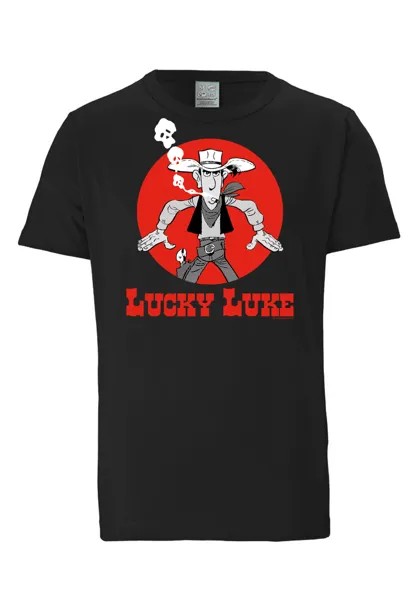 Футболка Logoshirt Lucky Luke Daisytown, черный