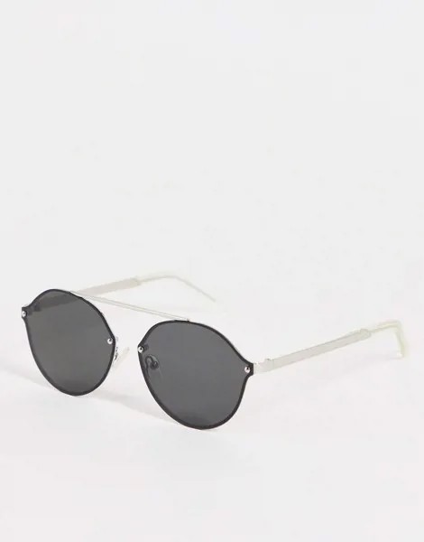 Посеребренные солнцезащитные очки Pilgrim Zadie-Серебристый