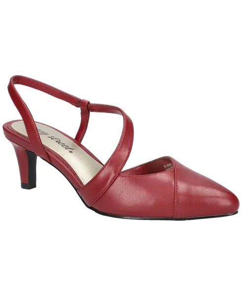 Женские туфли изумрудного цвета с открытой пяткой Easy Street, красный