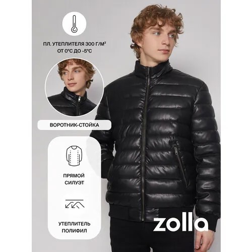 Бомбер Zolla, размер L, черный