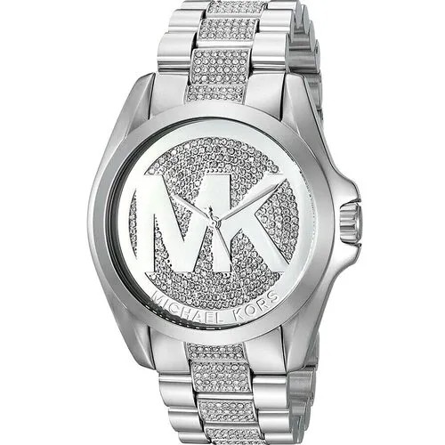 Наручные часы MICHAEL KORS Женские часы наручные Michael Kors со стразами стальные серебристые, серебряный