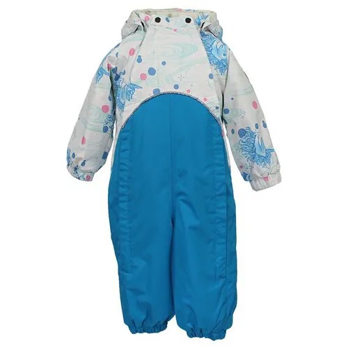 Комбинезон демисезонный Huppa Golden 36080010-70146 70146, white unicorn pattern/ sky blue, размер 68