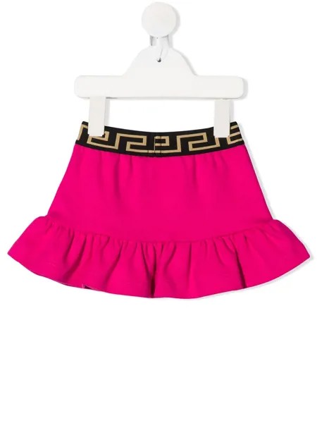 Versace Kids юбка с узором Greca