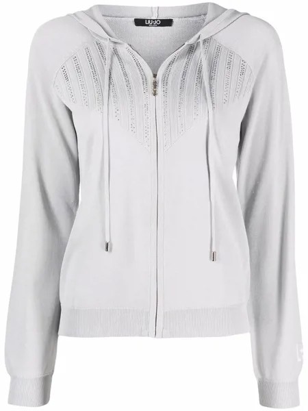 LIU JO knitted zip-up hoodie