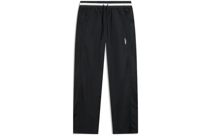 Трикотажные спортивные штаны женские черные Lining