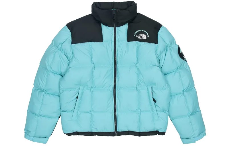 Пуховик мужской небесно-голубой The North Face, голубой