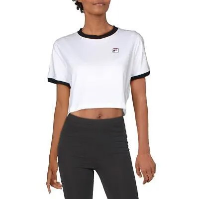 Fila Женская белая укороченная футболка для фитнеса Khaleesi Athletic XL BHFO 8560