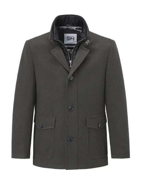 Шерстяное пальто узкого кроя reno S4 Jackets, серый