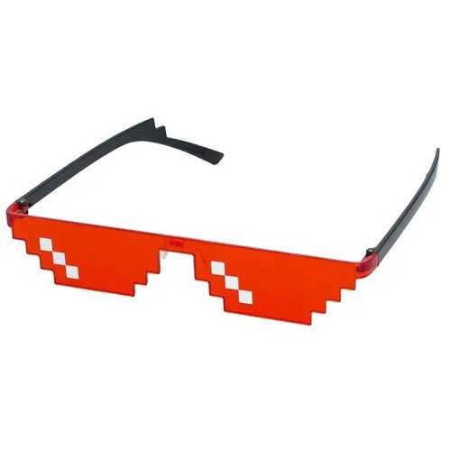 Солнцезащитные очки Pixel Crew, красный, черный
