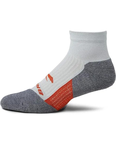 Носки Brooks Ghost Quarter Socks, цвет Light Pikes Peak/Red Clay