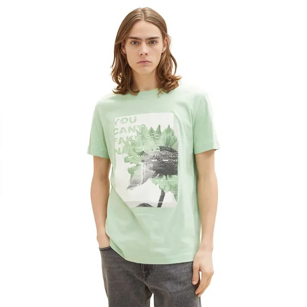 Футболка Tom Tailor Printed 1037079 T-shirt, зеленый