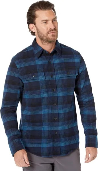 Рубашка L.L.Bean Signature Chamois Plaid, цвет Nautical Navy