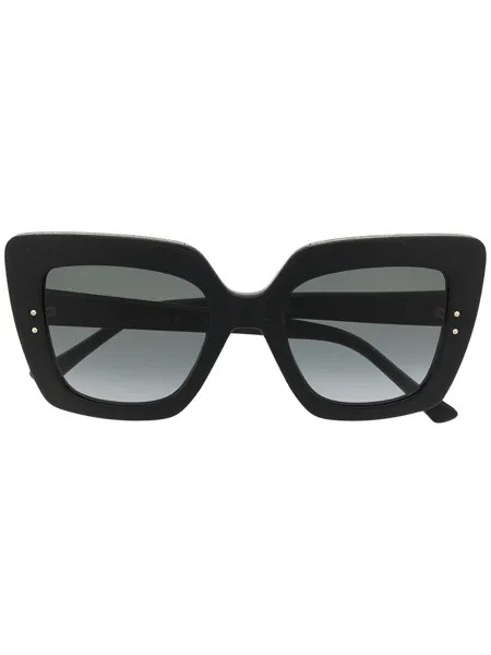 Jimmy Choo Eyewear солнцезащитные очки Auri в массивной оправе