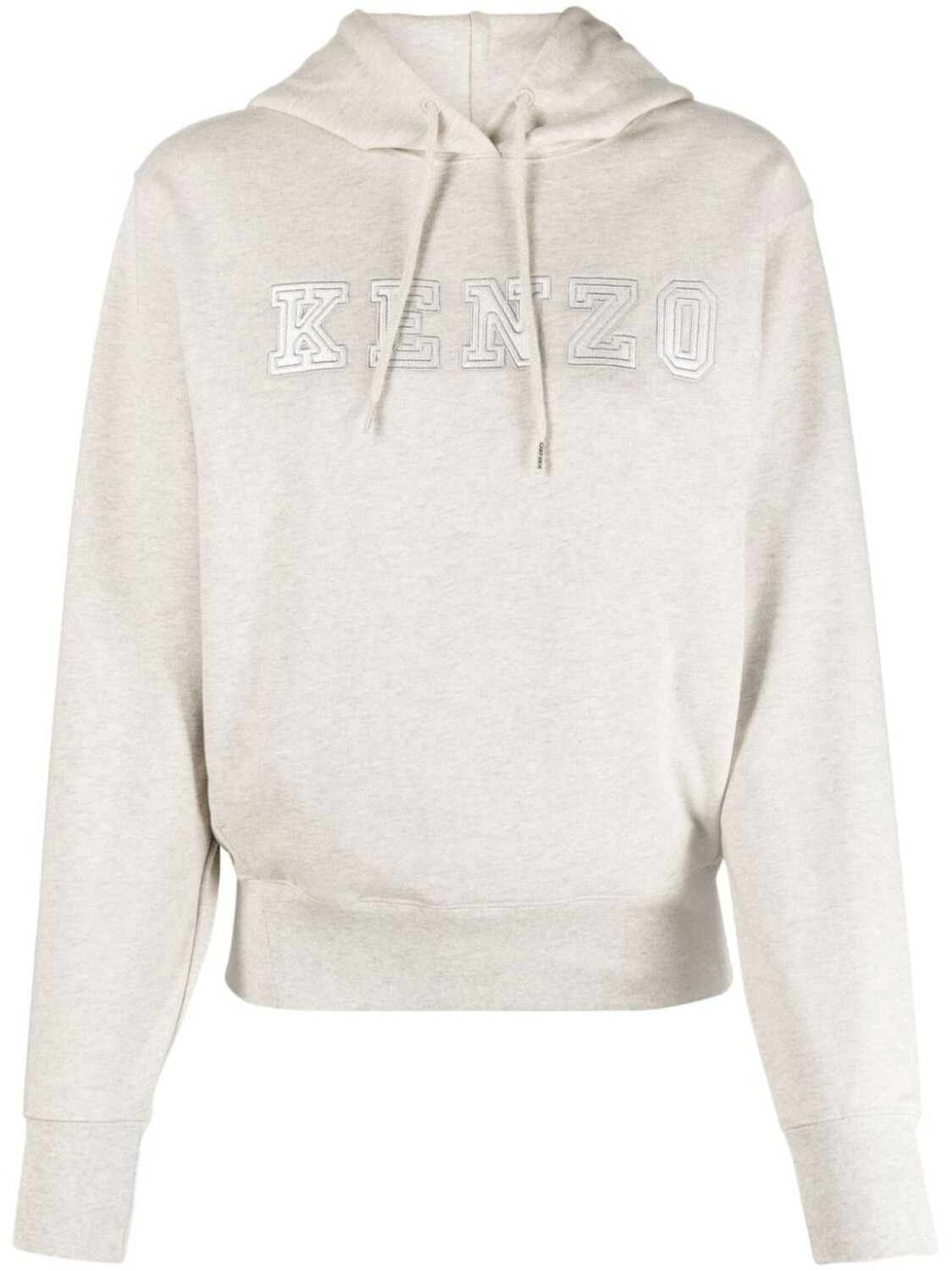 Kenzo худи с вышитым логотипом, серый