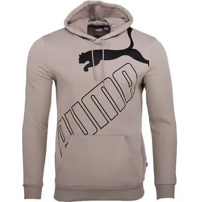 Пуловер с капюшоном с логотипом Puma, мужская серая повседневная спортивная верхняя одежда 84697968