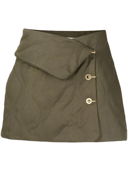 Dion Lee quilted-finish mini skirt